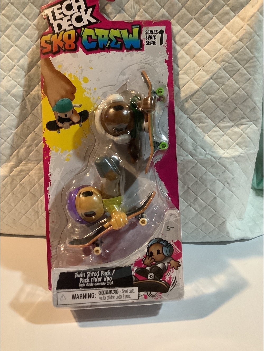 Tech Deck SK8 Crew Series 1 Twin Skater Pack - Collectible Fingerboard Skatepark